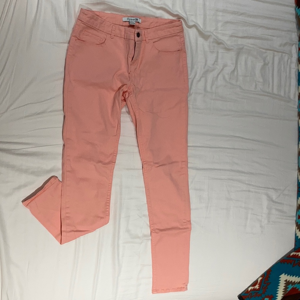 Forever 21 colored skinny jeans